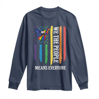 Patriotic Rainbow Pride American Eagle Long Sleeve Shirt We The People LGBT Pride