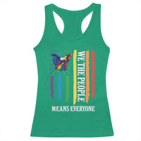 Patriotic Rainbow Pride American Eagle Racerback Tank Top We The People LGBT Pride