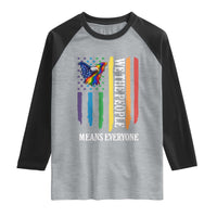 Patriotic Rainbow Pride American Eagle Raglan Shirt We The People LGBT Pride
