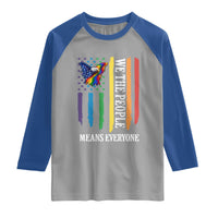 Patriotic Rainbow Pride American Eagle Raglan Shirt We The People LGBT Pride