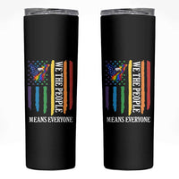 Patriotic Rainbow Pride American Eagle Skinny Tumbler We The People LGBT Pride
