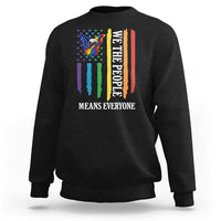 Patriotic Rainbow Pride American Eagle Sweatshirt We The People LGBT Pride