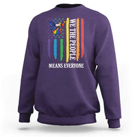 Patriotic Rainbow Pride American Eagle Sweatshirt We The People LGBT Pride