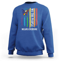 Patriotic Rainbow Pride American Eagle Sweatshirt We The People LGBT Pride