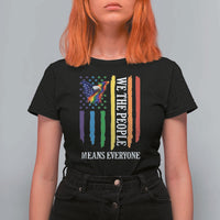 Patriotic Rainbow Pride American Eagle T Shirt For Women We The People LGBT Pride