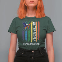 Patriotic Rainbow Pride American Eagle T Shirt For Women We The People LGBT Pride