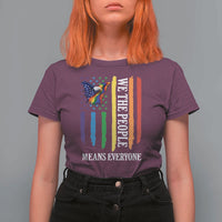 Patriotic Rainbow Pride American Eagle T Shirt For Women We The People LGBT Pride