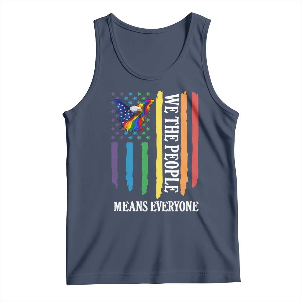 Patriotic Rainbow Pride American Eagle Tank Top We The People LGBT Pride