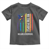 Patriotic Rainbow Pride American Eagle Toddler T Shirt We The People LGBT Pride