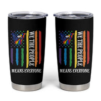 Patriotic Rainbow Pride American Eagle Tumbler Cup We The People LGBT Pride