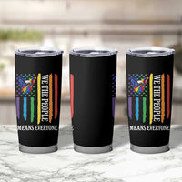Patriotic Rainbow Pride American Eagle Tumbler Cup We The People LGBT Pride