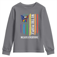 Patriotic Rainbow Pride American Eagle Youth Sweatshirt We The People LGBT Pride