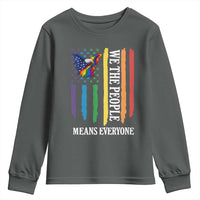 Patriotic Rainbow Pride American Eagle Youth Sweatshirt We The People LGBT Pride