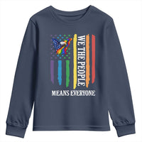 Patriotic Rainbow Pride American Eagle Youth Sweatshirt We The People LGBT Pride