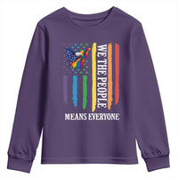 Patriotic Rainbow Pride American Eagle Youth Sweatshirt We The People LGBT Pride