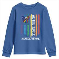 Patriotic Rainbow Pride American Eagle Youth Sweatshirt We The People LGBT Pride