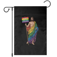 Christian LGBTQ Support Garden Flag Jesus Loves Everyone