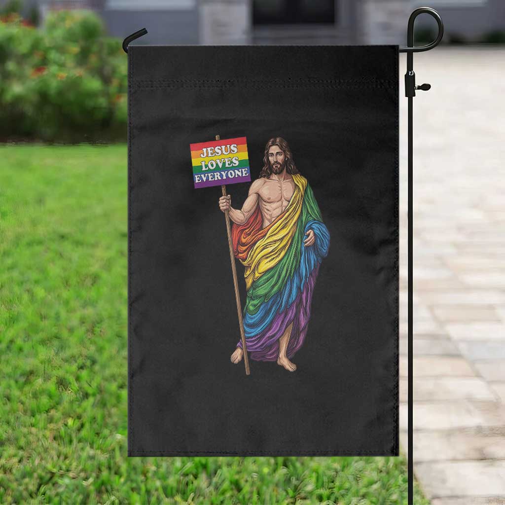 Christian LGBTQ Support Garden Flag Jesus Loves Everyone