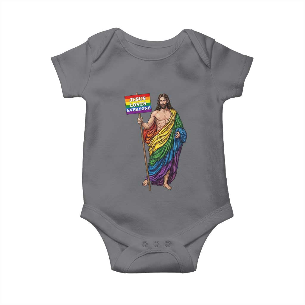 Christian LGBTQ Support Baby Onesie Jesus Loves Everyone