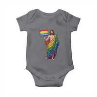 Christian LGBTQ Support Baby Onesie Jesus Loves Everyone