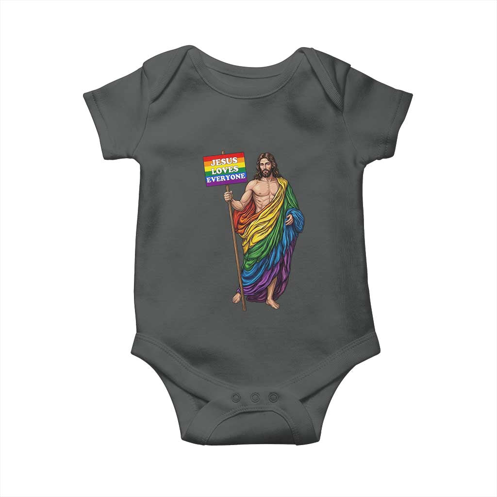 Christian LGBTQ Support Baby Onesie Jesus Loves Everyone