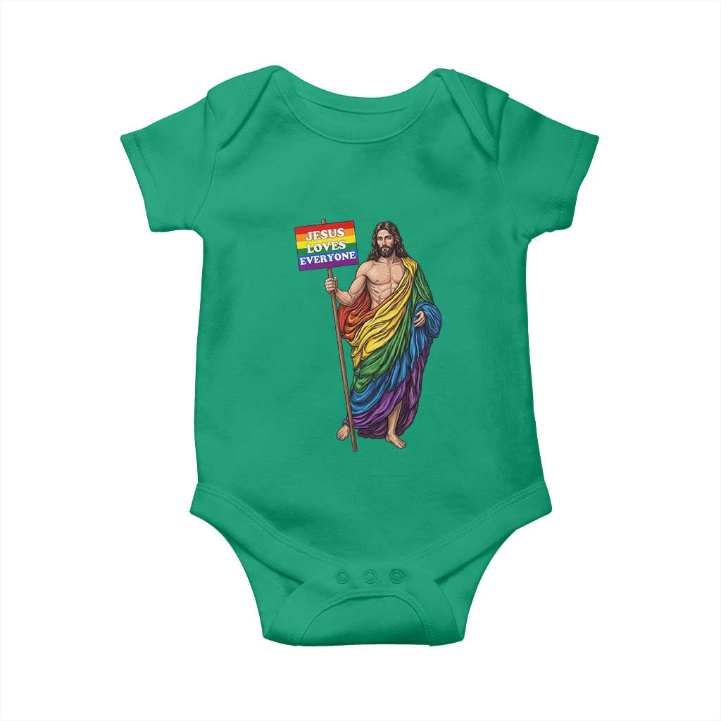 Christian LGBTQ Support Baby Onesie Jesus Loves Everyone