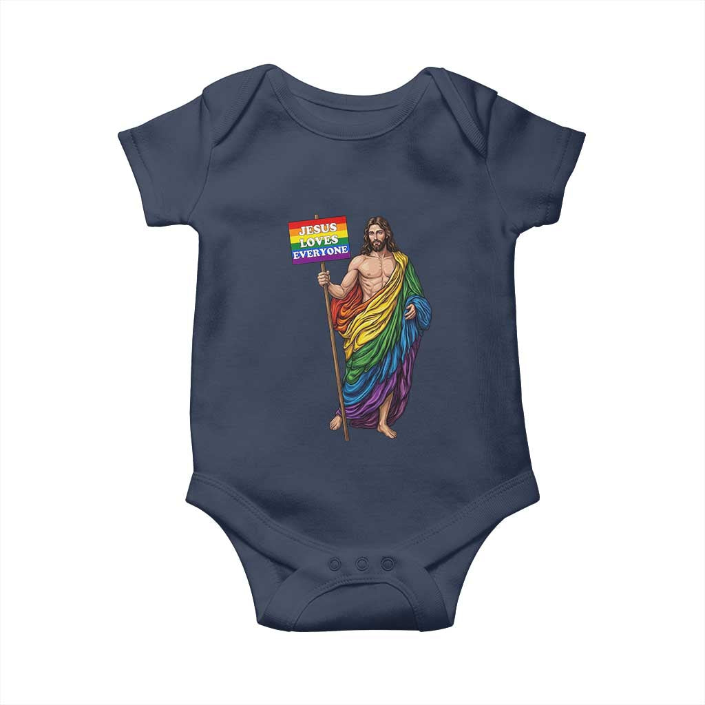 Christian LGBTQ Support Baby Onesie Jesus Loves Everyone