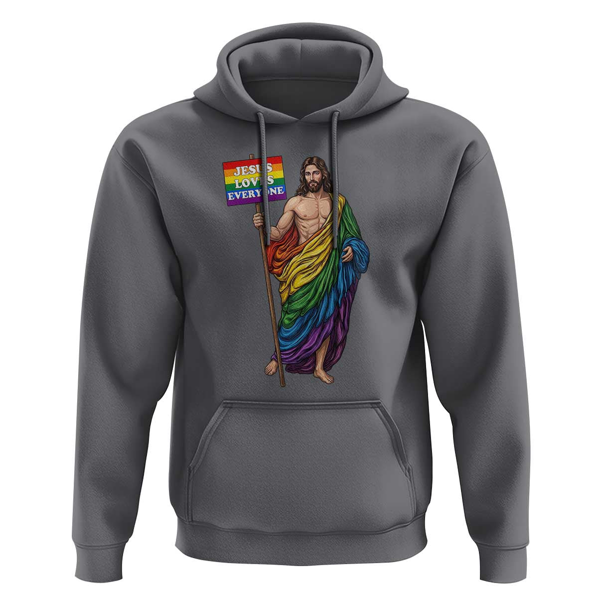 Christian LGBTQ Support Hoodie Jesus Loves Everyone