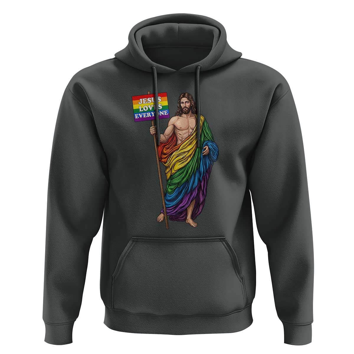 Christian LGBTQ Support Hoodie Jesus Loves Everyone