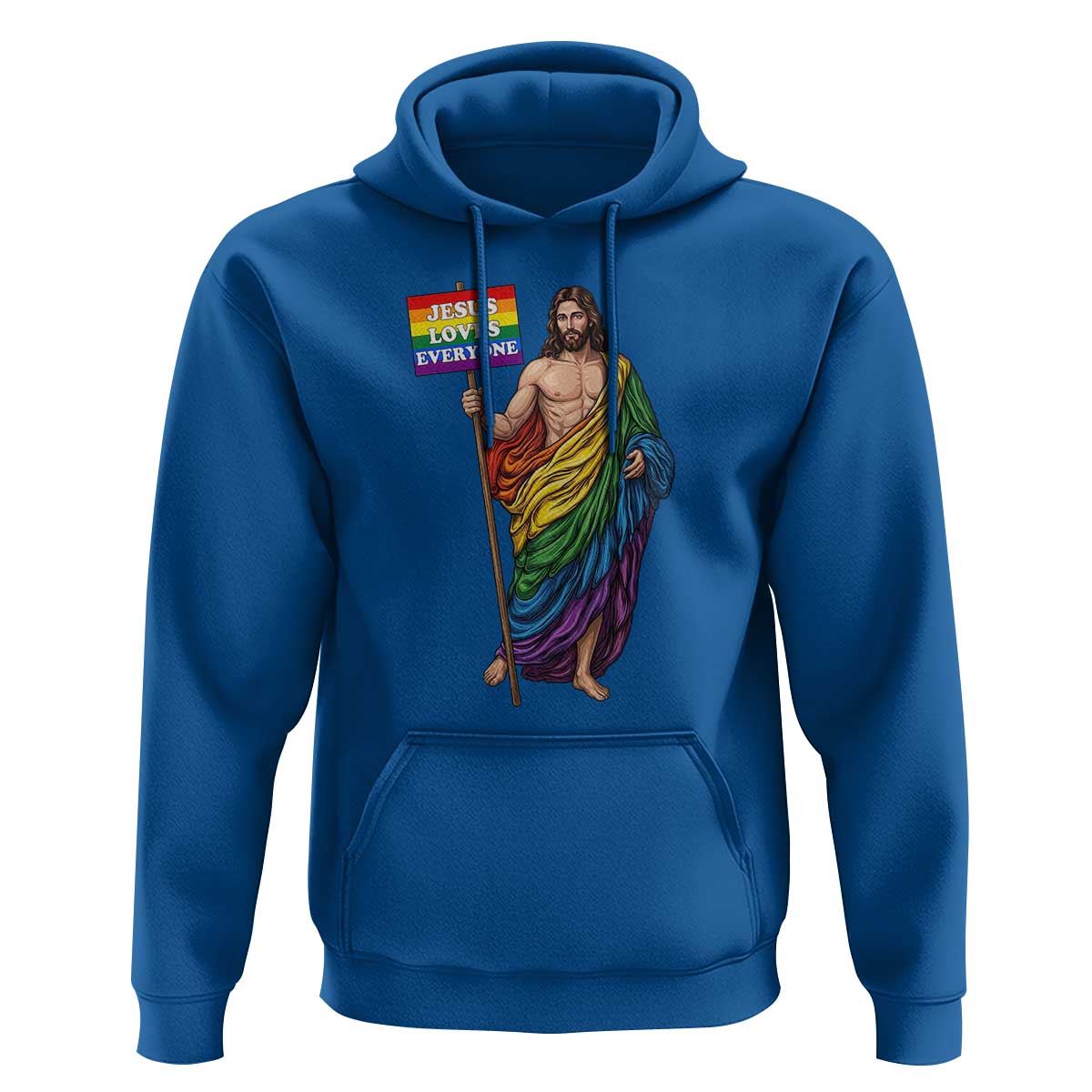 Christian LGBTQ Support Hoodie Jesus Loves Everyone