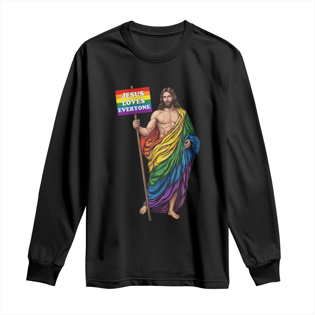 Christian LGBTQ Support Long Sleeve Shirt Jesus Loves Everyone