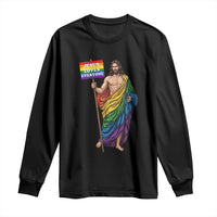 Christian LGBTQ Support Long Sleeve Shirt Jesus Loves Everyone