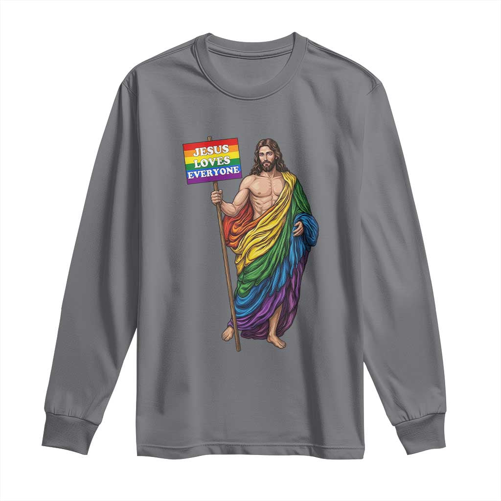 Christian LGBTQ Support Long Sleeve Shirt Jesus Loves Everyone