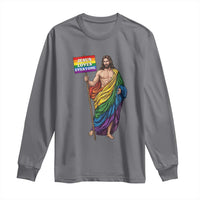 Christian LGBTQ Support Long Sleeve Shirt Jesus Loves Everyone