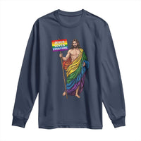 Christian LGBTQ Support Long Sleeve Shirt Jesus Loves Everyone
