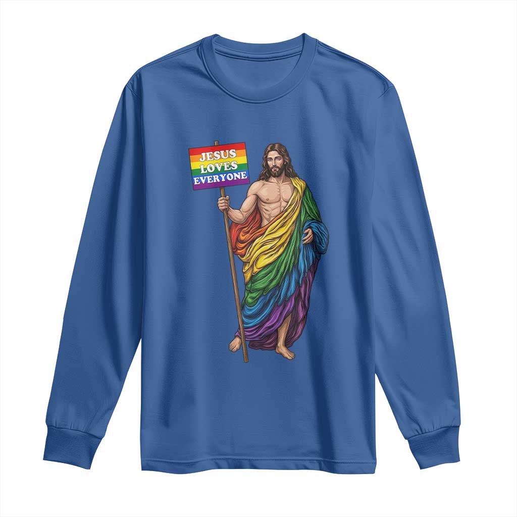 Christian LGBTQ Support Long Sleeve Shirt Jesus Loves Everyone