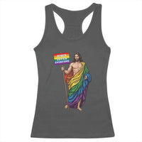 Christian LGBTQ Support Racerback Tank Top Jesus Loves Everyone