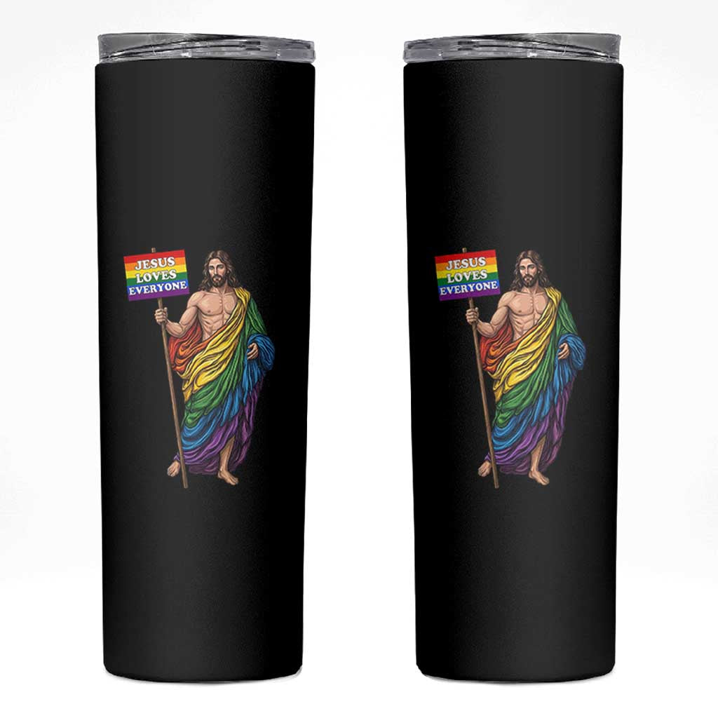 Christian LGBTQ Support Skinny Tumbler Jesus Loves Everyone