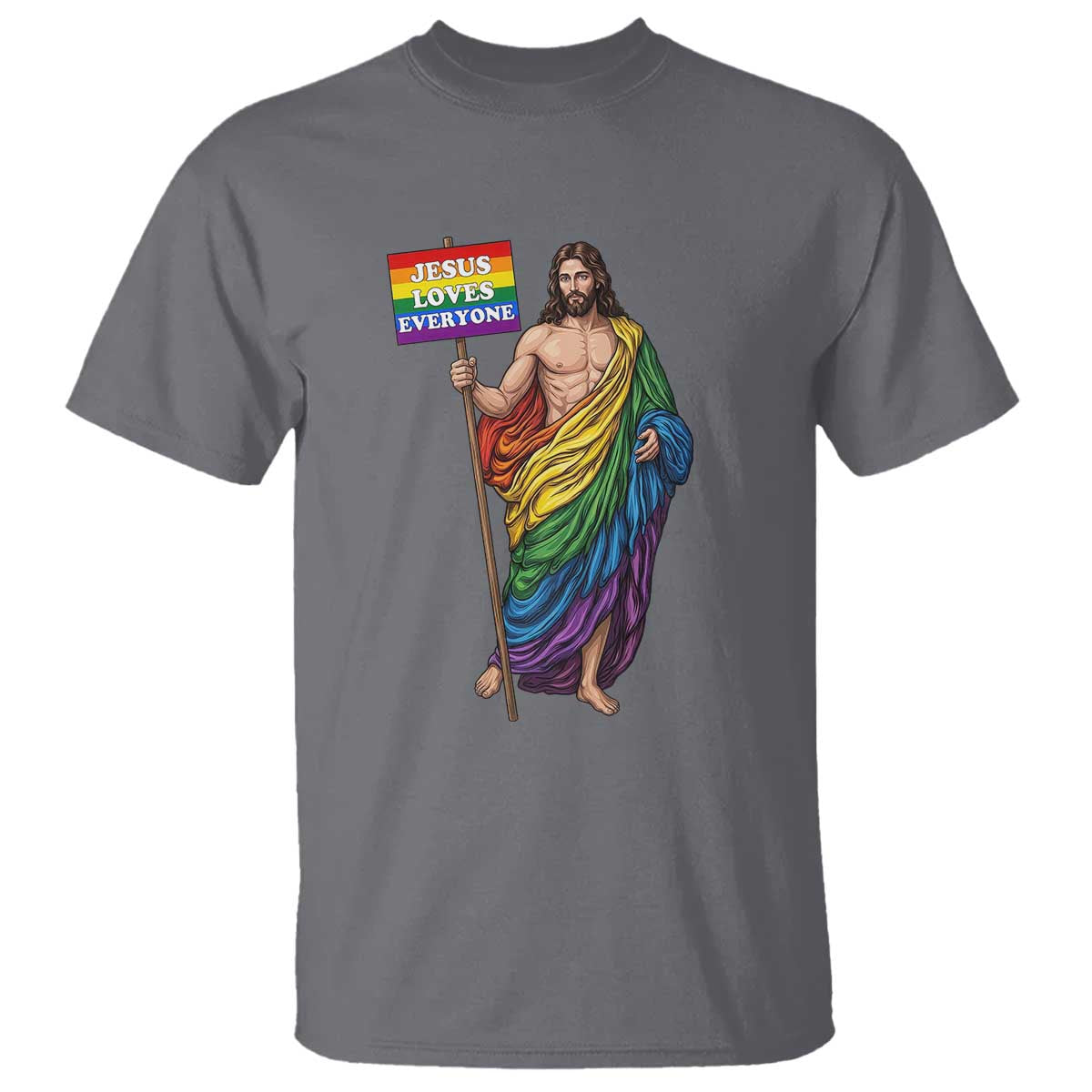 Christian LGBTQ Support T Shirt Jesus Loves Everyone