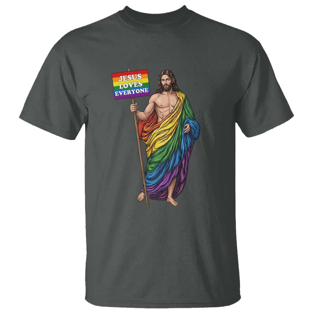 Christian LGBTQ Support T Shirt Jesus Loves Everyone