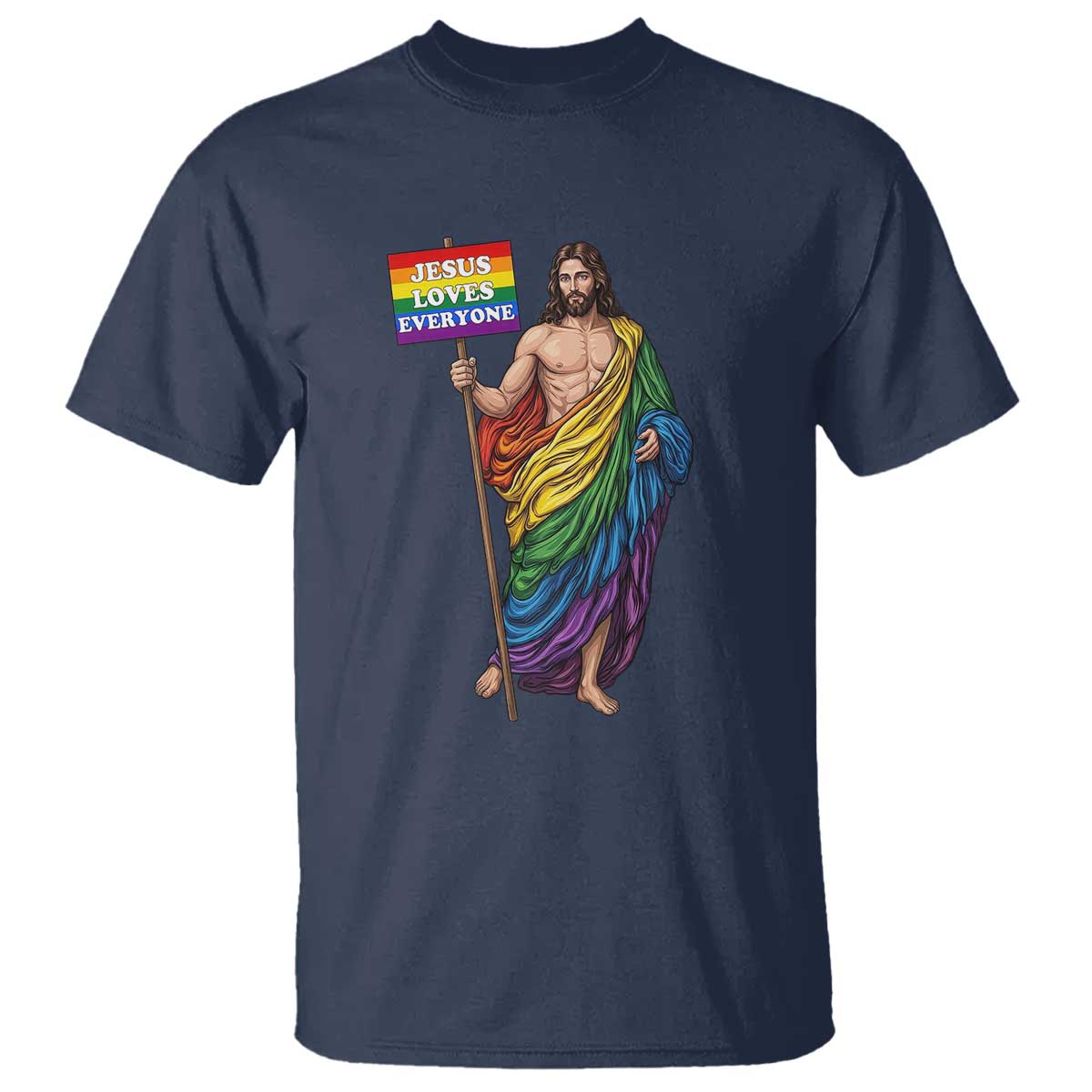Christian LGBTQ Support T Shirt Jesus Loves Everyone