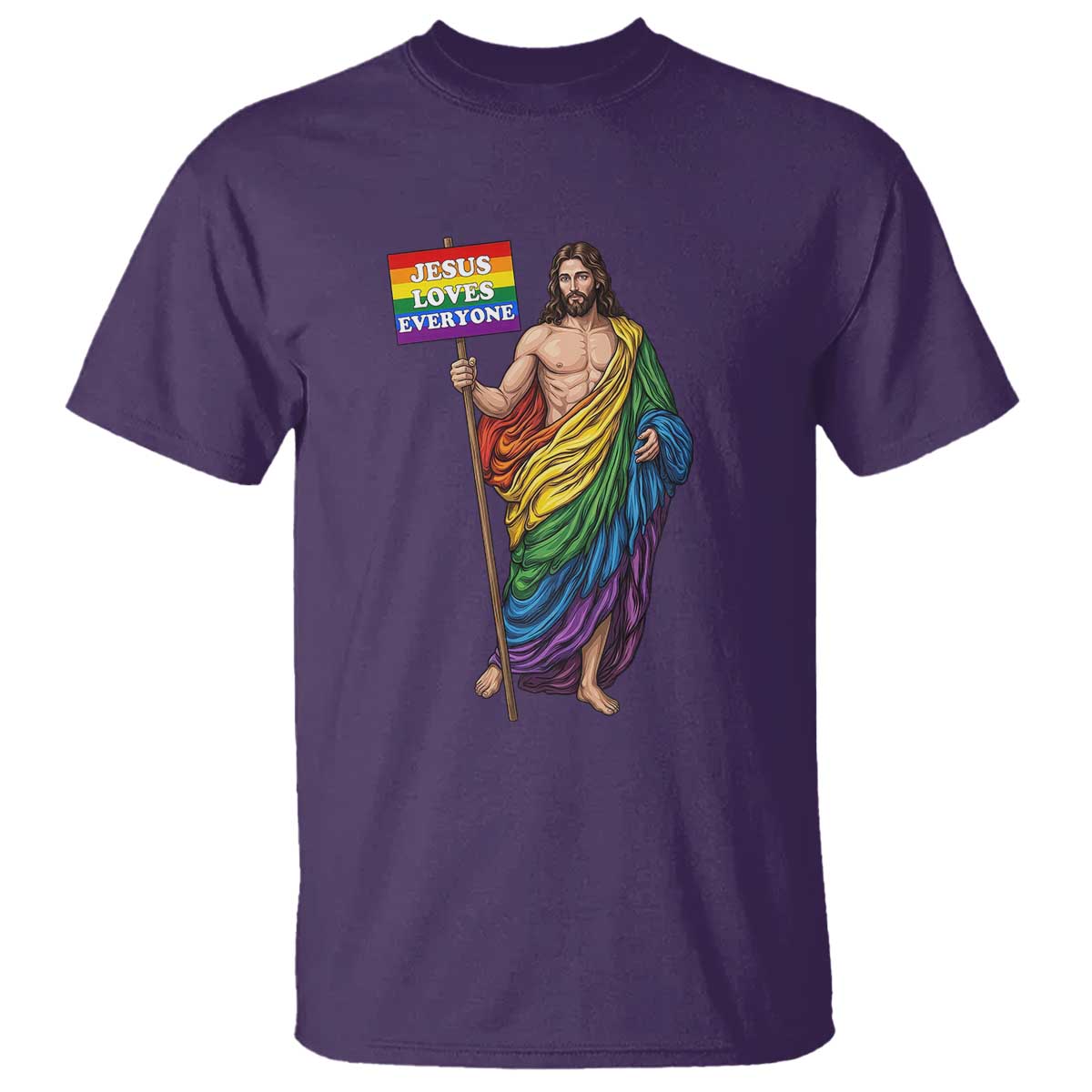 Christian LGBTQ Support T Shirt Jesus Loves Everyone