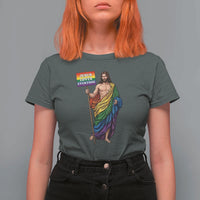 Christian LGBTQ Support T Shirt For Women Jesus Loves Everyone