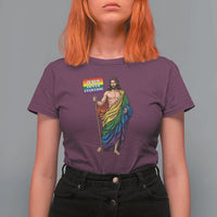 Christian LGBTQ Support T Shirt For Women Jesus Loves Everyone