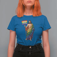 Christian LGBTQ Support T Shirt For Women Jesus Loves Everyone