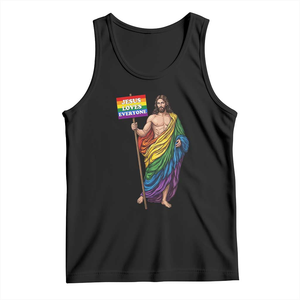 Christian LGBTQ Support Tank Top Jesus Loves Everyone