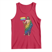 Christian LGBTQ Support Tank Top Jesus Loves Everyone