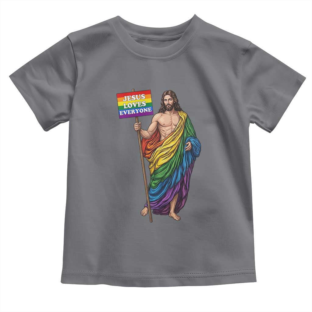 Christian LGBTQ Support Toddler T Shirt Jesus Loves Everyone