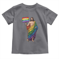 Christian LGBTQ Support Toddler T Shirt Jesus Loves Everyone