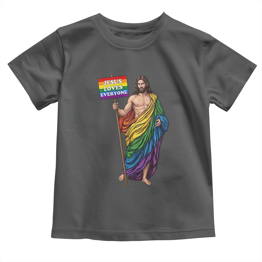 Christian LGBTQ Support Toddler T Shirt Jesus Loves Everyone